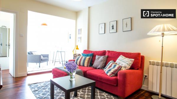 Exterior room in 3-bedroom apartment in Getxo, Bilbao