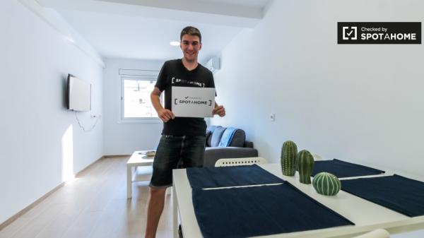 Elegante apartamento de 1 dormitorio en alquiler en Sants, Barcelona