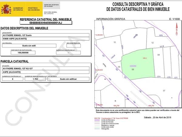 Terreno en avenida Padre Ismael, 127