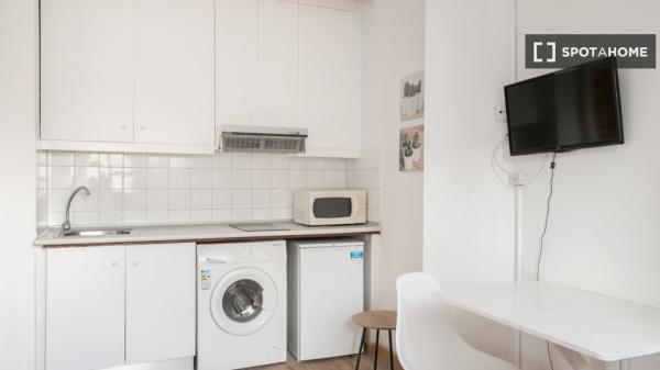 Luminoso estudio totalmente amueblado en Sants