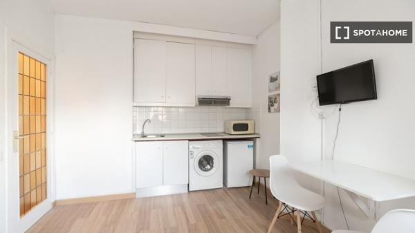 Luminoso estudio totalmente amueblado en Sants