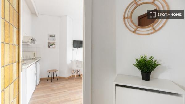 Luminoso estudio totalmente amueblado en Sants