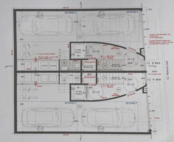 dos casas pareadas, Ramón Llul 11