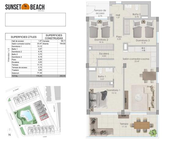 Ático en calle Venida de la Virgen