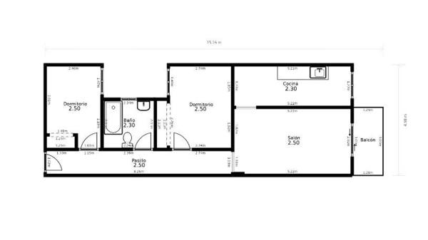 Piso en avenida Constitución