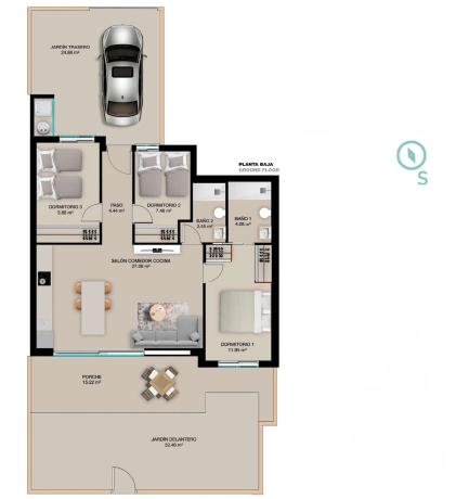 Chalet adosado en calle Galeón, 80