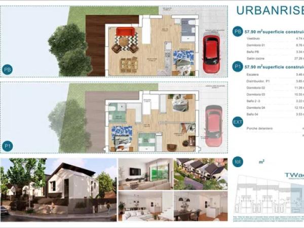 Chalet adosado en venta en calle Párroco Fernando Agudo Maroto, 7