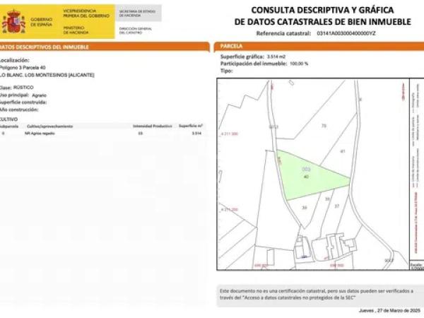 Terreno en Los Montesinos