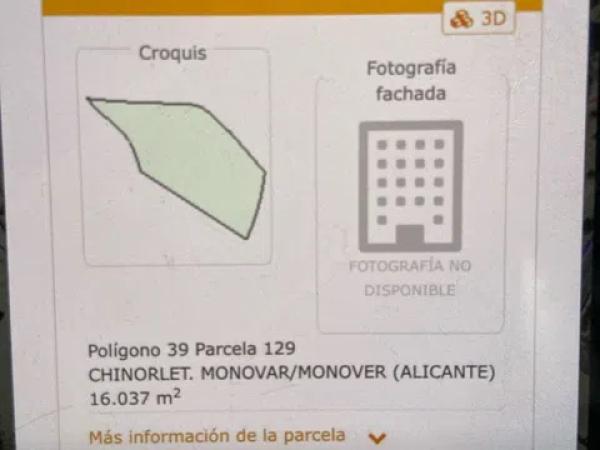 Terreno en Chinorlet, 3 poligono 3