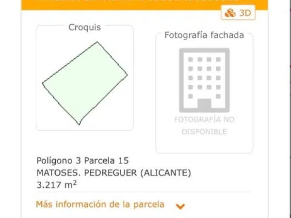 Terreno en Pedreguer