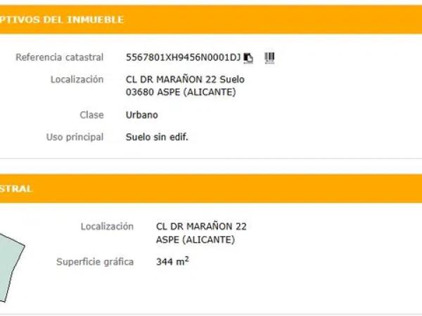 Terreno en calle Doctor Marañón, 22