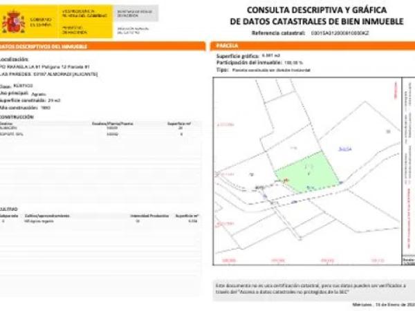 Terreno en Partida Rafaela
