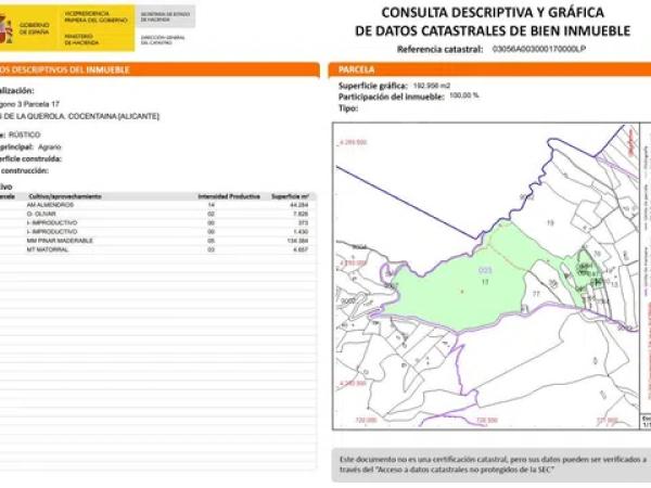 Terreno en camino Quebrantada