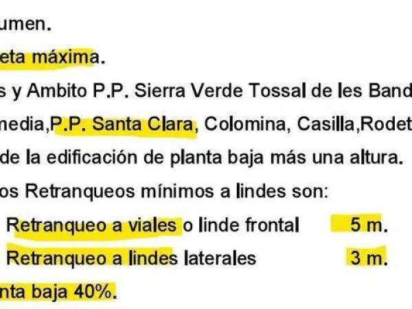 Terreno en Callosa d'En Sarria