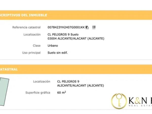 Terreno en calle Peligros, 9