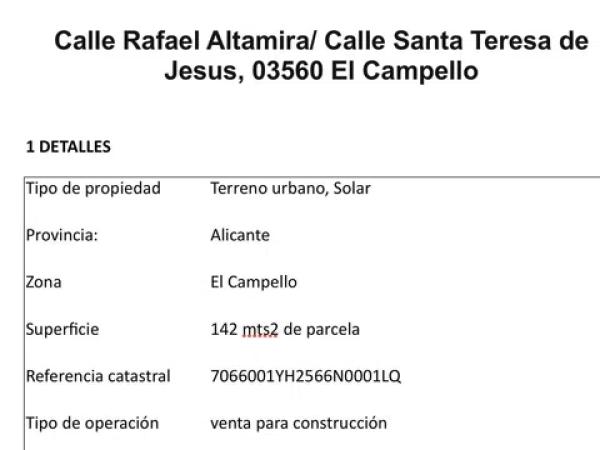 Terreno en Rafael altamira, 5