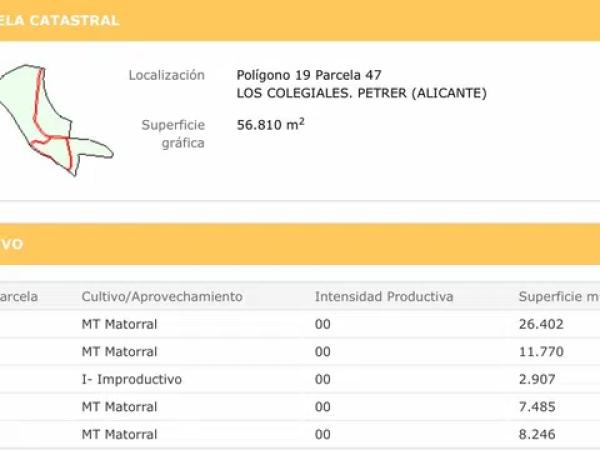 Terreno en Los Colegiales, poligono 19, parcela 47, 19 Polgonoparcela
