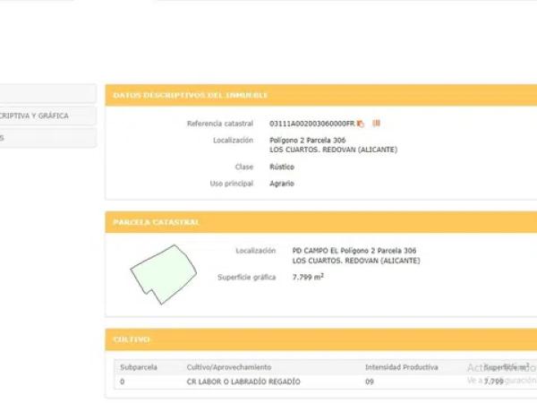 Terreno en Partida el Campo, 93 b