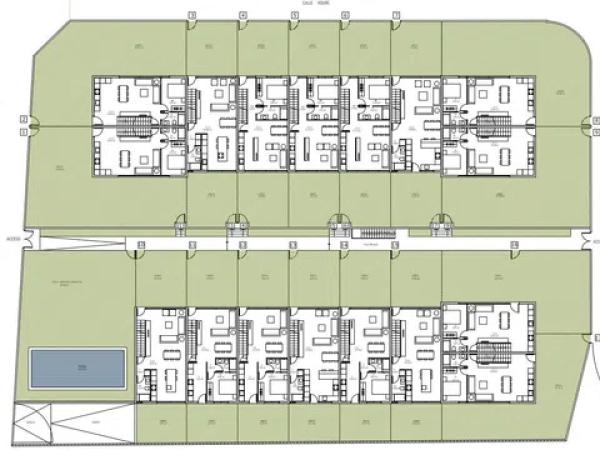 17 unifamiliares en calle dels Murs 8