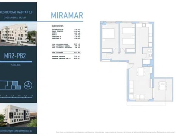 Piso en venta en de la Ribera, 33