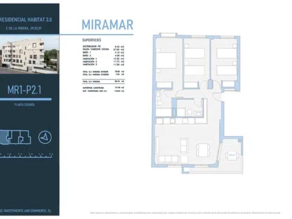 Piso en venta en de la Ribera, 33