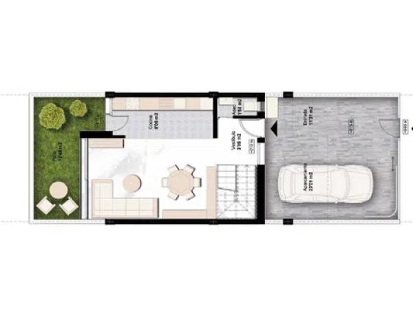 Chalet adosado en venta en calle Carlos V, 26