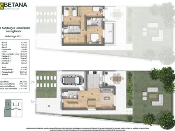 tres viviendas en calle Romaní