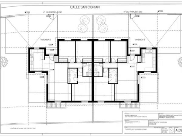 VIVIENDA UNIFAMILIAR PAREADA EN PLANTA EN MENTRIDA