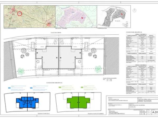 VIVIENDA UNIFAMILIAR PAREADA EN PLANTA EN MENTRIDA