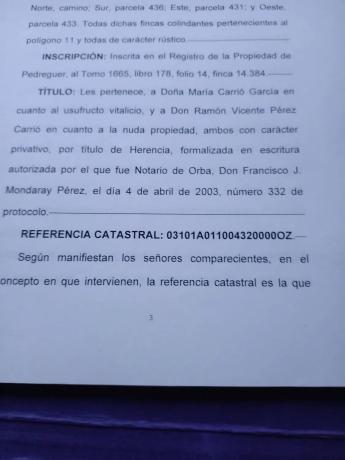 Terreno en camino del Xari s/n