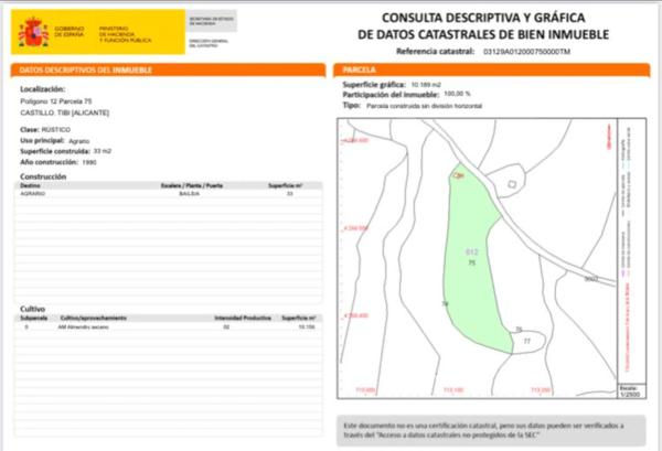 Terreno en Poligono 12, parcela 75, partida Castillo s/n