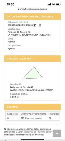 Terreno en Partida Serratella, km 0