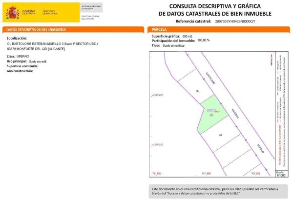 Terreno en Monforte del Cid