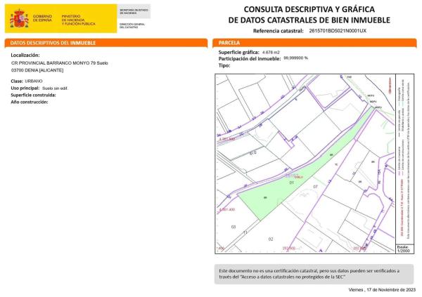 Terreno en Les Rotes/Las Rotas