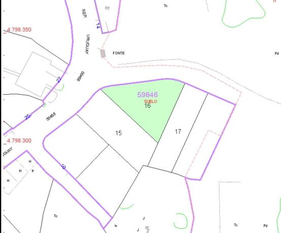 Terreno en avenida de la República del Uruguay, 12