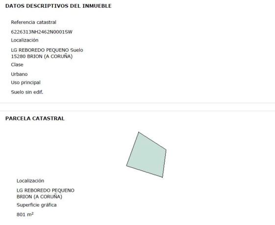 Terreno en Reboredo Pequeno s/n