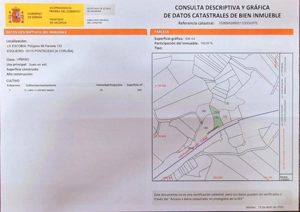 Terreno en Lugar Escobia, 126