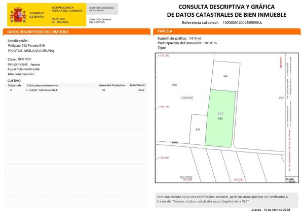 Terreno en Lugar Carballido, Dodro s/n LugarCarballidoDodro