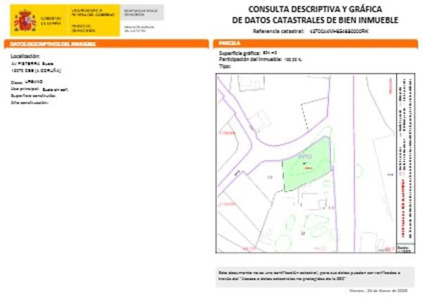 Terreno en avenida Fisterra, 14