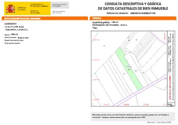 Terreno en Aldea Guitiande, 44