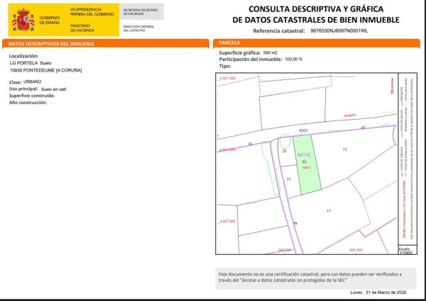 Terreno en Lugar Reboira, 12 LugarReboiraVilarmaior