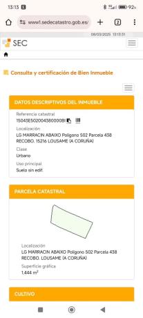 Terreno en Lugar Marracin Abaixo, km 2