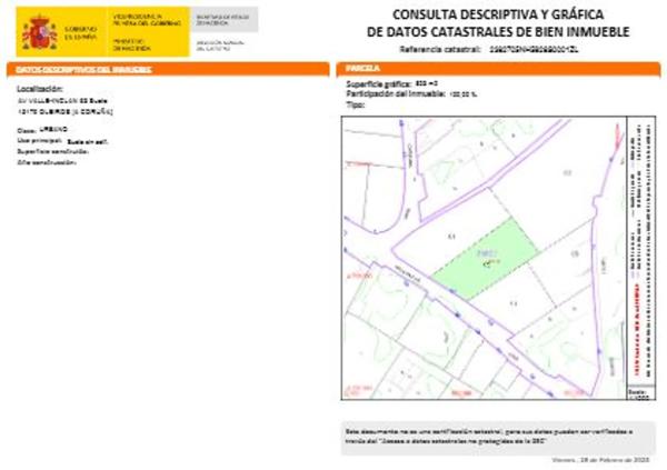 Terreno en avenida Valle- Inclán, 63