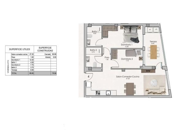 Piso en calle Lina Baño