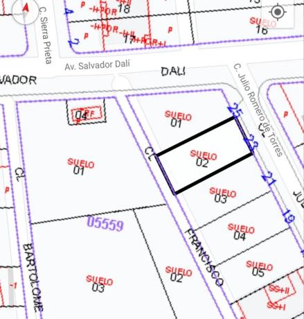 Terreno en calle Julio Romero de Torres, 25
