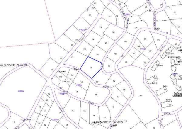 Terreno en calle Ficus