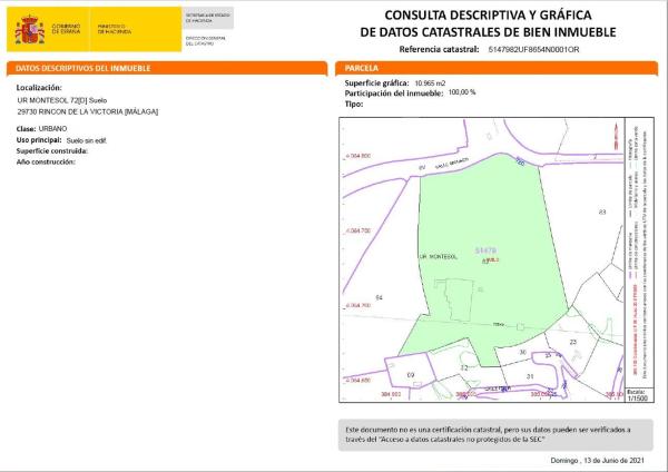 Terreno en Urb Montesol
