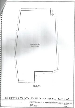 Terreno en calle Calvario, 43