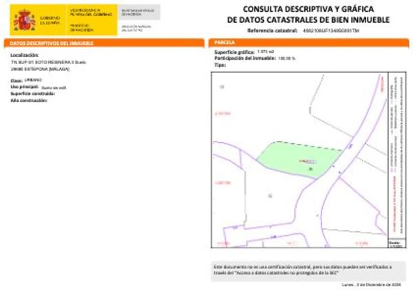 Terreno en avenida de la Resina, 3