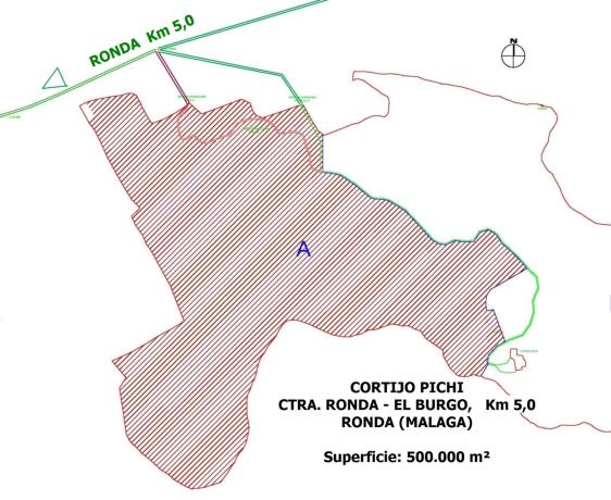 Terreno en carretera El Burgo, km 5